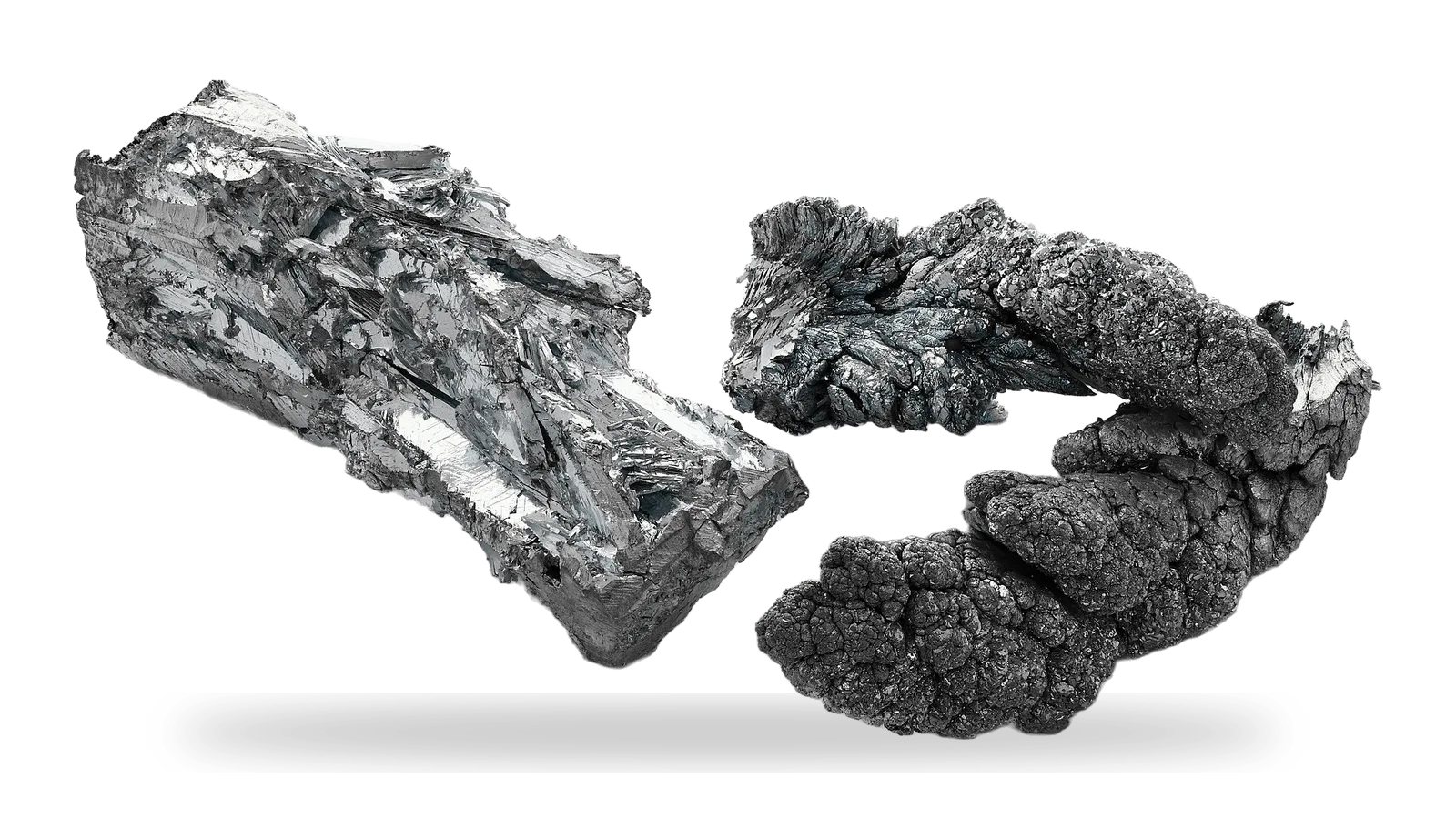 Zinc metal fragments
